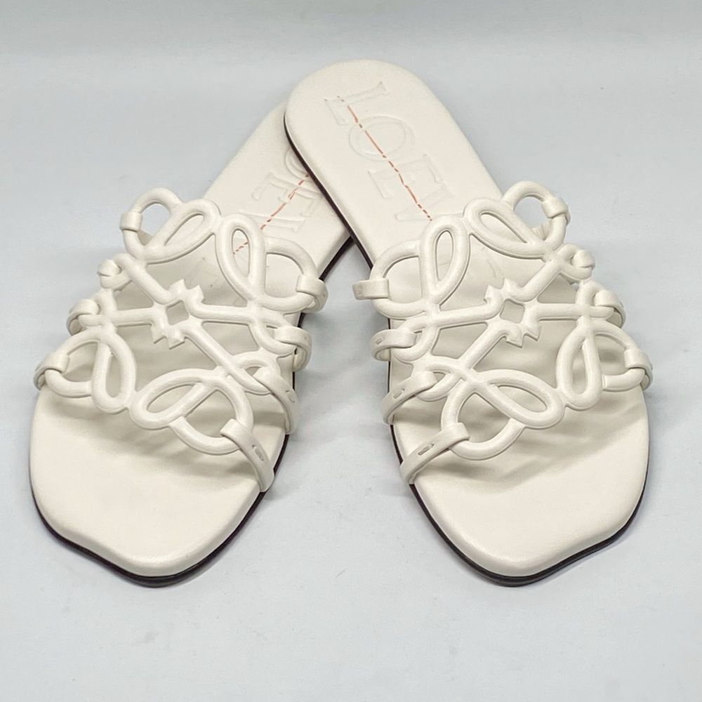 Loewe Petal Anagram slide in soft calfskin size 37 - Picture 9 of 16